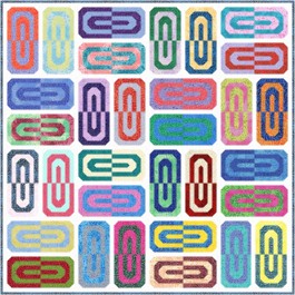 Paperclips Quilt feat. Fairy Frost by Natalie Crabtree 