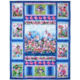 Fairy Whispers Quilt by Marinda Stewart /40.5"x52.5"