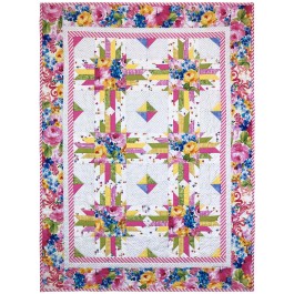 Fantasy Bloom Spring Quilt by Marinda Stewart /40"x54"