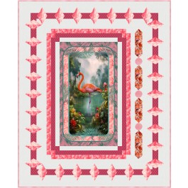 Cameo Quilt feat. Flamingo Grace by Project House 360- free pattern available July 2026