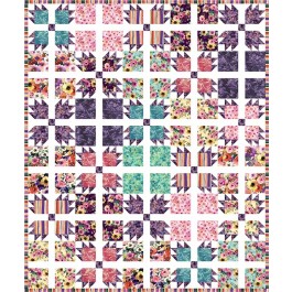 Sachet Floral Fancy Quilt by Charisma Horton 70"x84"