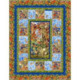 Enchanted Forest quilt flower fairies of the Autumn by Project House 360