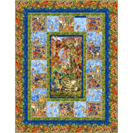Enchanted Forest quilt flower fairies of the Autumn by Project House 360