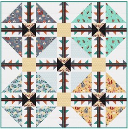 Follow the Trail Quilt by Natalie Crabtree /72"x72"