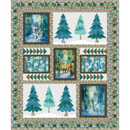 Woodland Winter Quilt feat. Forest Animals by Project House 360 - free pattern available October 2026