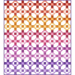 Monkey Bars Fresco warm Quilt by Natalie Crabtree /67.5"x75"