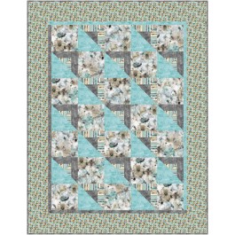 Shady Character Frieze Frame Quilt by Swirly Girls Deisgn - 54"x74"