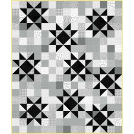 Twinkle Graydations Quilt by Swirly Girls Design 60"x72"