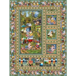 outdoor fun feat. girls gone camping by Project house 360 - free pattern available in march, 2026