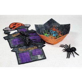 Haunted House and Bowl by by Rachel Roush from RLR Creations