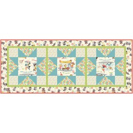 Quick Star Runner Happy Birthday by The Fabric Addict /23"x56.5"