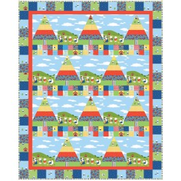 Happy Hoedown Quilt by Heidi Pridemore /56"x70" - Instructions Coming Soon