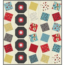 Classic Albums Happy Times Quilt by Natalie Crabtree /60"x66" 