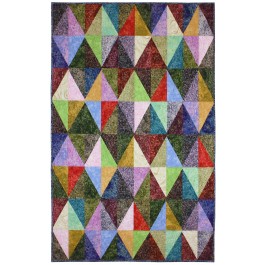 Harlequin Frost Quilt by Marinda Stewart  / 40x64"