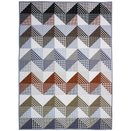 High and Low Neutral Quilt by Marinda Stewart