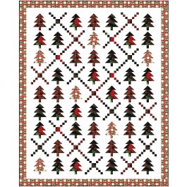 Holiday Forest Quilt by Wendy Sheppard /66"x82"