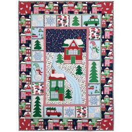 Home for the Holidays Quilt by Marinda Stewart /40"x55"