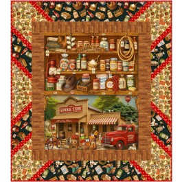 Panel Pop Quilt feat. Homestead General Store by Swirly Girls Design