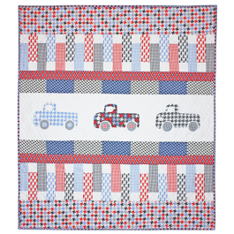 Houndstooth Trucks Quilt by Emily Herrick