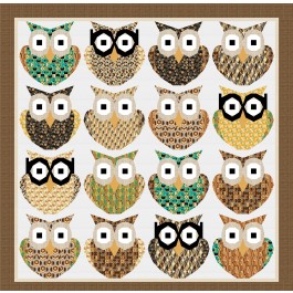 What a Hoot Quilt feat. House of Midcentury by Sewing Corals