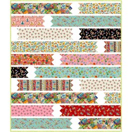 Washi Tape I heart Kitsch quilt by natalie crabtree