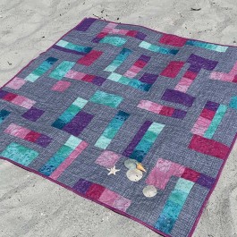 Fairy Frost Coco Gingham Play Quilt by Brianna Roberts