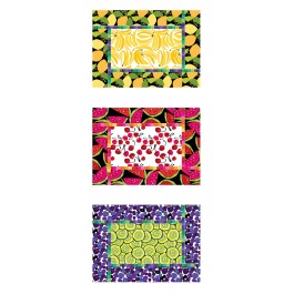 Inside Out Mats Fresh Fruit  by poorhouse quilt designs / 17.5"x12.5"