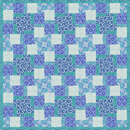 wonky flowers quilt jetsetter by siobhan for CDM365 Studios 