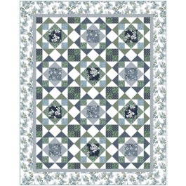 Jolene Blue Quilt by Heidi Pridemore /69"x87"