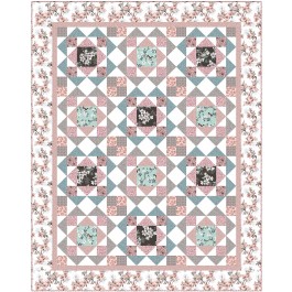 Jolene Pink Quilt by Heidi Pridemore /69"x87"