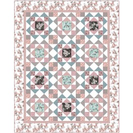 Jolene Pink Quilt by Heidi Pridemore /69"x87"