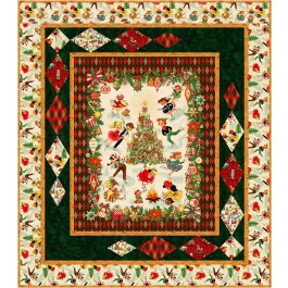 Wintertime Playground Quilt feat. Jolly Holiday Kids by Natalie Crabtree- free pattern available May 2027