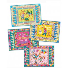 party time placemats  feat. joyful jamboree by project house 360- free pattern available in april, 2026