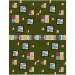 Row House Jungle Vibes Quilt by Kate Colleran 46"x60"