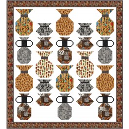 Pottery Maker Quilt by Natalie Crabtree 65"x72"