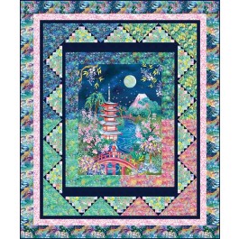 Kyoto Nights Quilt feat. Kyoto Blossom by The Whimsical Workshop