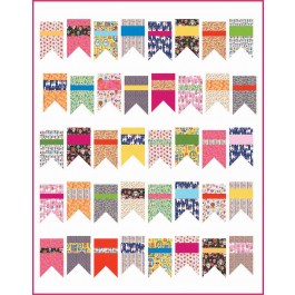 Summer Bunting Quilt by Diary of a Quilter /66"x84"