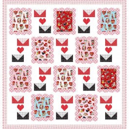 love notes quilt vintage valentines by natalie crabtree