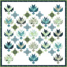 April Showers Bring May Flowers Quilt feat. Meadow Garden by Natalie Crabtree