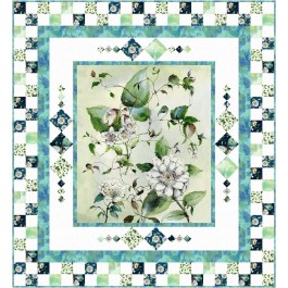 Panel Bliss Quilt feat. Meadow Garden by Swirly Girls Design