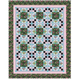 Midday at the Oasis Quilt by Heidi Pridemore / 68"x85.5" 
