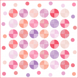 Modern Dot Quilt  by Heidi Pridemore