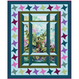  Modern Window 2 with Star Border by Barb Sackel