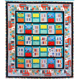 Monsters in the Closet Quilt by Heidi Pridemore /54"x61"