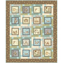 block talk - nature's choir quilt by swirly girls design 54"x65"