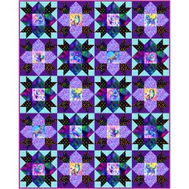 Bloomin' Quilt feat. Neon Cats by Miss Winnie Designs