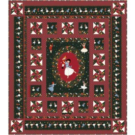 A Little Twisted Dance Nutcracker Christmas by Ladeebug design quilt