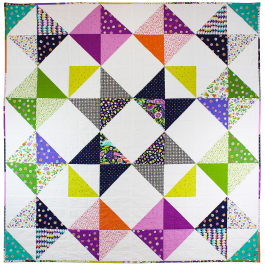 Ohio Star Burst designed by Modern Tradition Quilts / 84x84"
