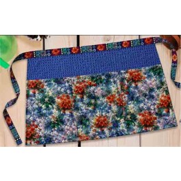 Painted Garden Apron feat. Valley Blossoms by Brianna Roberts- free pattern available April 2027