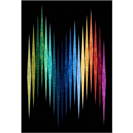 Sound Waves Patina quilt by Tamarinis 